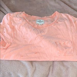 Pink hole shirt